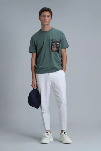 Exotische Modern Grafische T-shirt Eendengroen