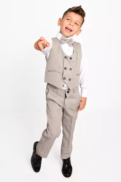 Costume pour garçon avec gilet et nœud papillon