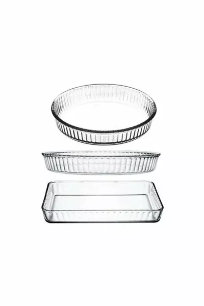 Borcam 3-Piece Set Round Double + Rectangular