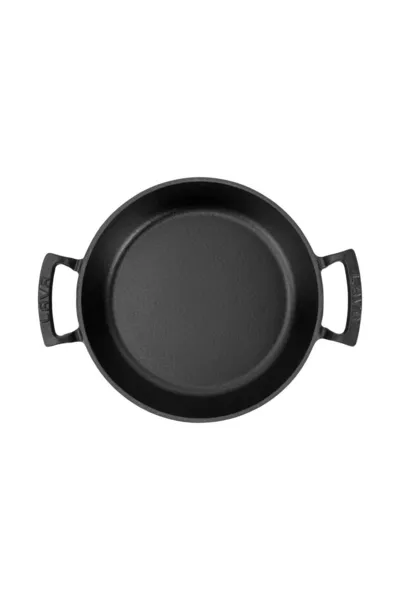 Чугунен кръгъл съд с двойни дръжки  см.