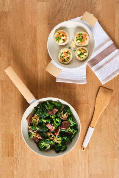 x Refika Swiss Crystal Бадемов крем Съдове за готвене с индукционно дъно