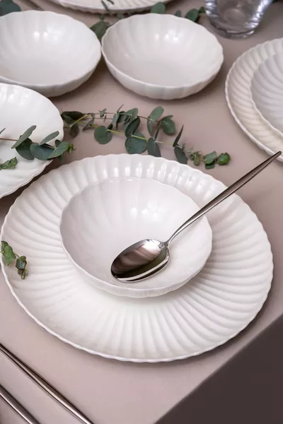 Bone Luz Form  Parça 6 Kişilik Yemek Takımı