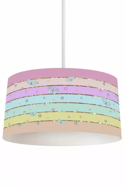 Colorful Stripe Pattern Children's and Baby Room Pendant Chandelier 