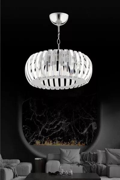 Venus Silver  cm Crystal Stone Chandelier with Electrical Installation