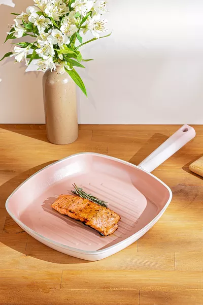 Padella Quadrata Swiss Crystal Rosa  cm