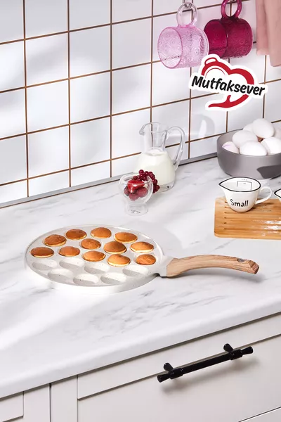 Mutfaksever Biogranit Gusseisen Mini-Pfannkuchenpfanne  cm