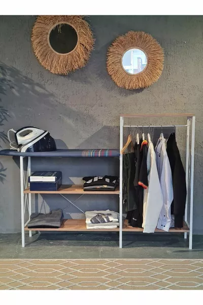 Stally Hanging Ironing Board White Atlantic Pine