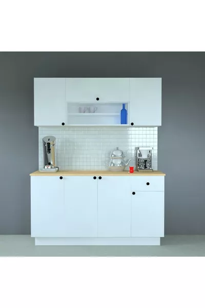  cm Wooden MDF Counter Modern Ready-Made Kitchen