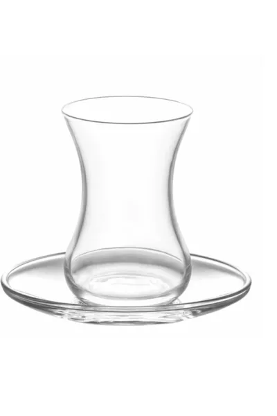 Demet Teeservice Set - -tlg. Teeglas- und Untertassenset