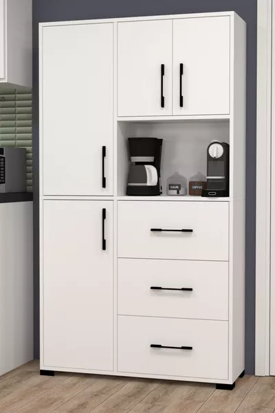 خزانة متعددة الاستخدامات بأدراج وأبواب برلين