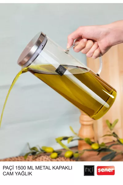 Банка для масла, уксуса и молока из боросиликатного стекла с вакуумом и стальной крышкой, Pinterest