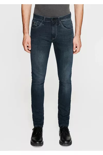 -Fw James Shaded Ink Blau Jet Black Herren Jeans