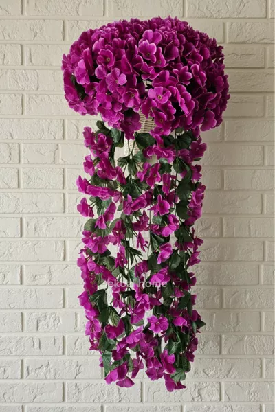 Изкуствено св hanging растение Сенполия Бегония  см цвете лиана