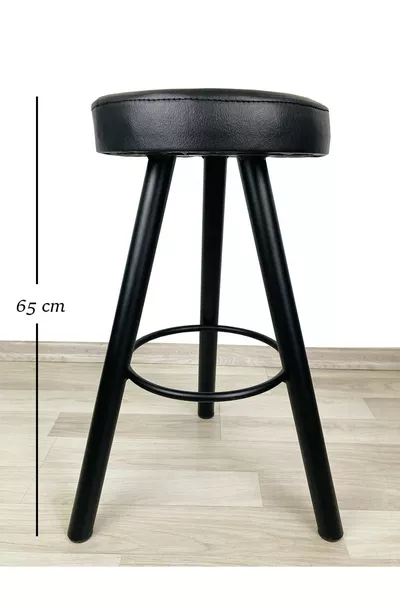 Banco Bar Chair Stool Ada Kitchens  cm Black Leather
