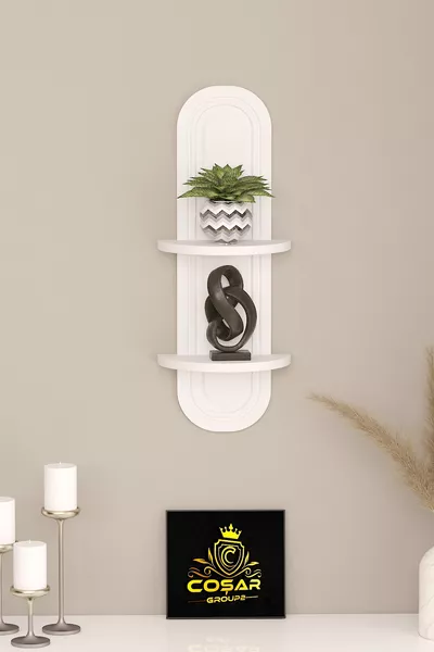 Декоративен фенер MDF с мембранно покритие, дървен модел, стена рафт, 1 брой