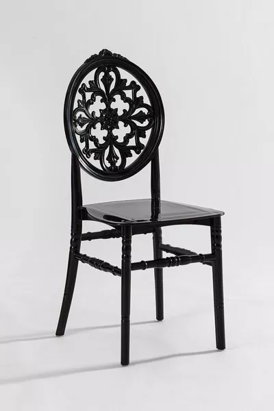 2 Venus Black Practical Chairs / Balcony-Garden-Kitchen