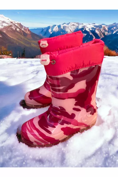 ВЪТРЕШНА ПОДПЛАТА ЗА МОМИЧЕТА ПОЛАРЕНИ БОТУШИ ЗА СНЯГ И ДЪЖД