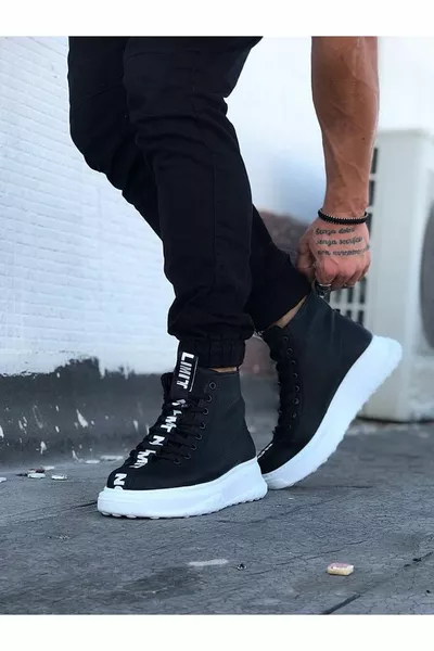  Black Casual heren halve enkellaarzen