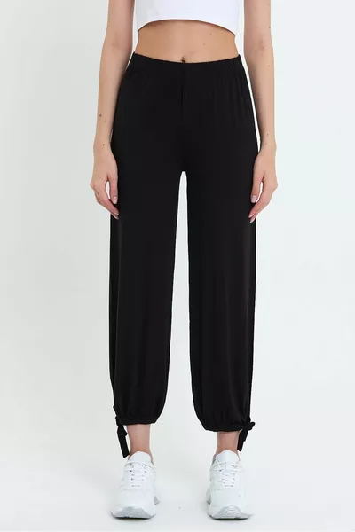 المرأة الساق قابل للتعديل بالإضافة إلى حجم فضفاضة محبوك السراويل فضفاضة