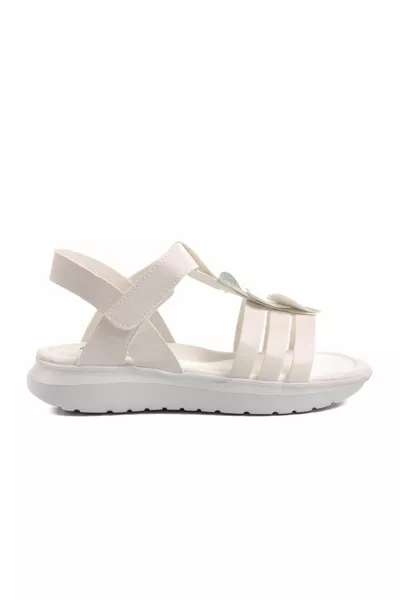 Shng -f White Girls Sandals