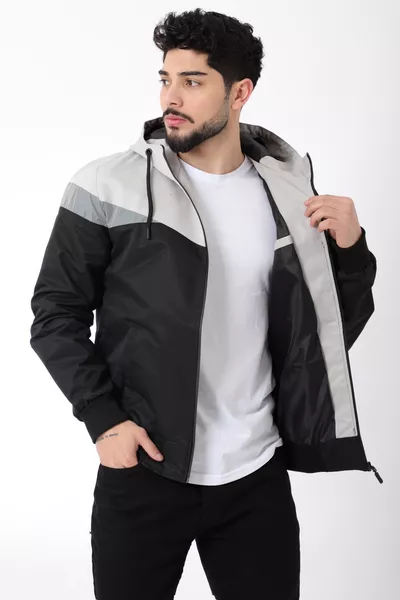 Куртка Bill с капюшоном и треугольными вставками, сезонная, 