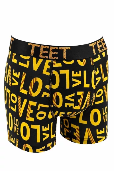 طقم بوكسر رجالي فاخر مكوّن من 5 قطع قطن معليلي مرن مزخرف للهدايا