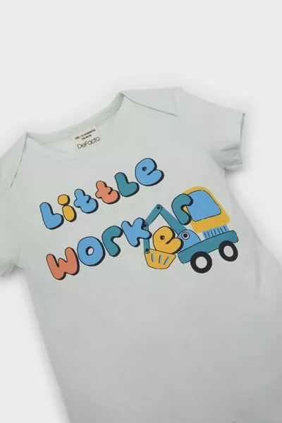 Jongen Baby Pasgeborene Romper met Auto Print Korte Mouwen SM