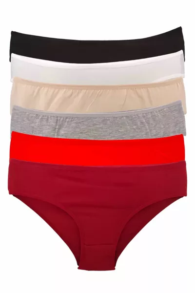 Damen Baumwoll-Lycra Alltag Bikini-Slip