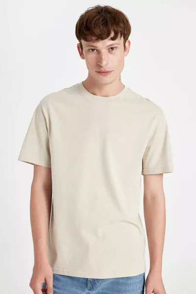 Maglietta Basic a Manica Corta Girocollo New Regular Fit % Cotone SP