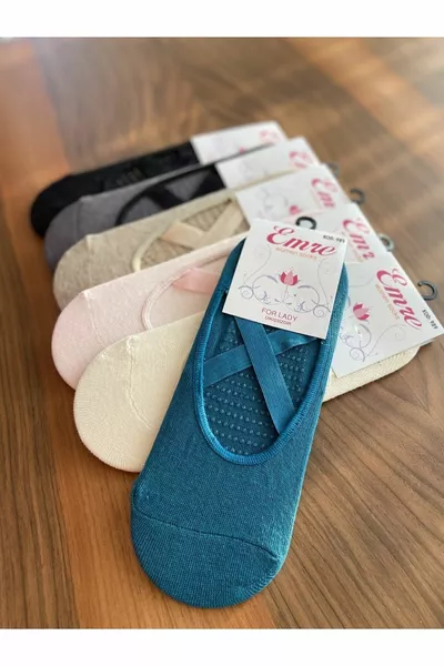 إيمري 6 عبوات لوحات جوارب مانعة للانزلاق قد تختلف جوارب بيلاتيس في الألوان حسب حالة المخزون