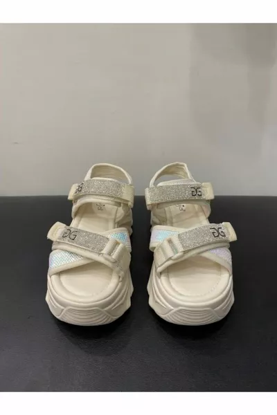 Women's Thick Sole Strap Stone Sandals