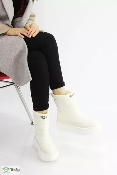 المرأة سميكة وحيد الفراء الرياضة أحذية الثلج