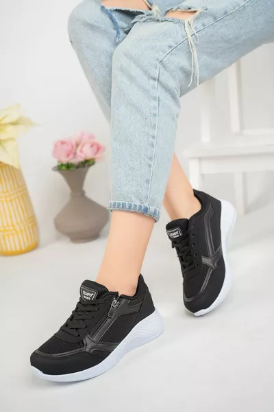 Мрежести странични маратонки с цип