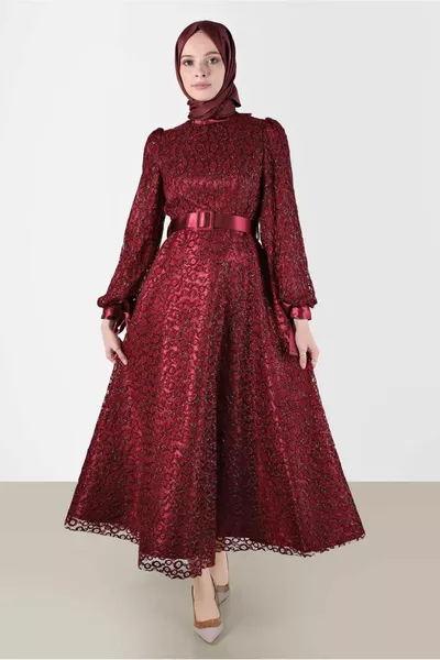 FUZK مفصلة فساتين السهرة الدانتيل 