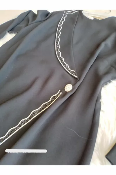 Robe de soirée hijab, robe hijab, robe longue, robe de mariée, robe noire, robe en pierre, robe de soirée