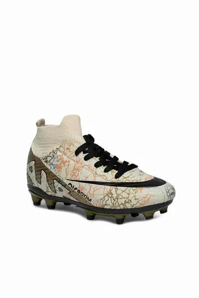 Beige grasveld astroturf voetbalschoenen