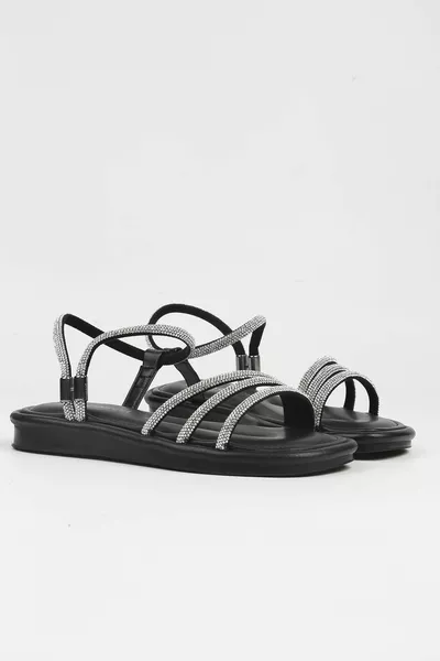 ® |  Black-Women's Stone Sandals