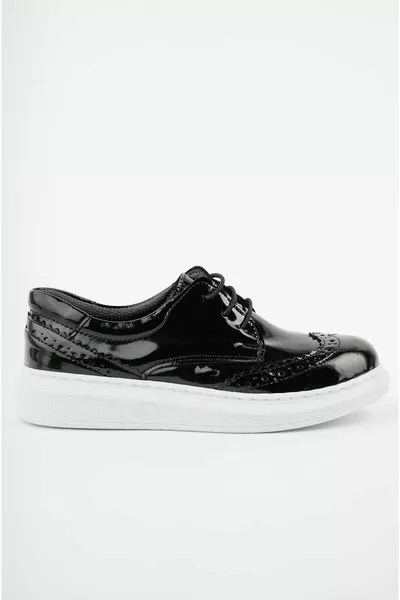 Lace-up Zwart Lakleren Herenschoenen