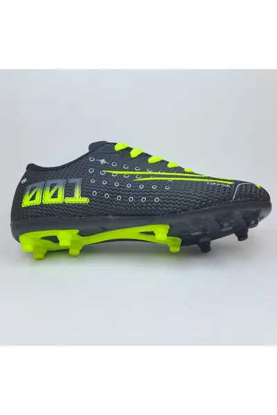 أحذية كرة قدم للأطفال أسود أخضر