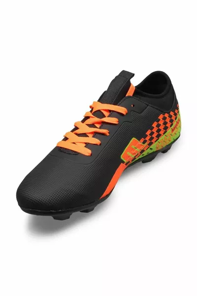 M.p  أحذية كرة القدم العشبية للسيد  برتقالي أسود