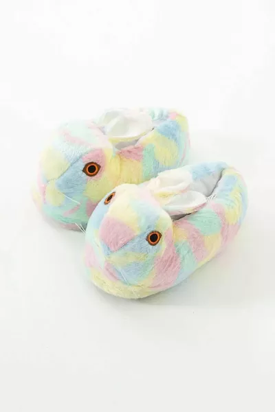 Panduf en peluche coloré avec figure d’animal