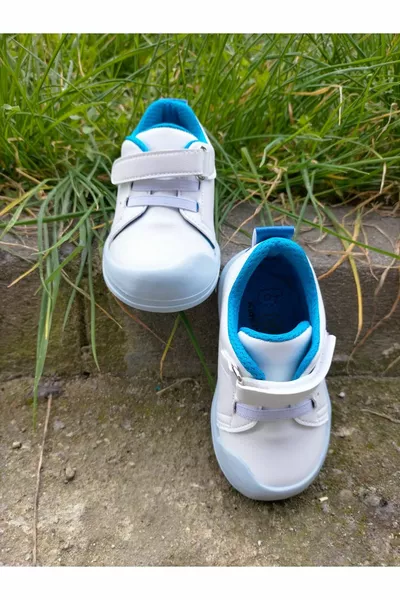 White Saks Orthopedic Casual Kids First Step Shoes