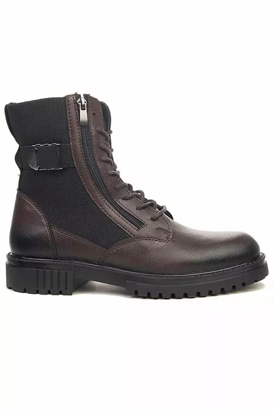 Коричневые мужские зимние почтовые сапоги водонепроницаемые 