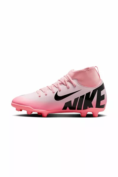 Jr Mercurial Superfly 9 Club Fg / Mg Kids розови футболни обувки 