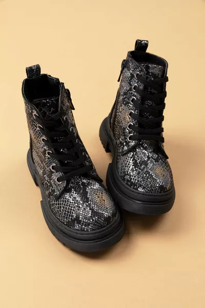 Ортопедические сапоги из натуральной кожи для девочек