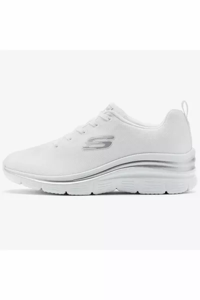 Air Cooled Memory Foam Fashion Fit Sneakers Casual Sneakers White Height 4.4cm