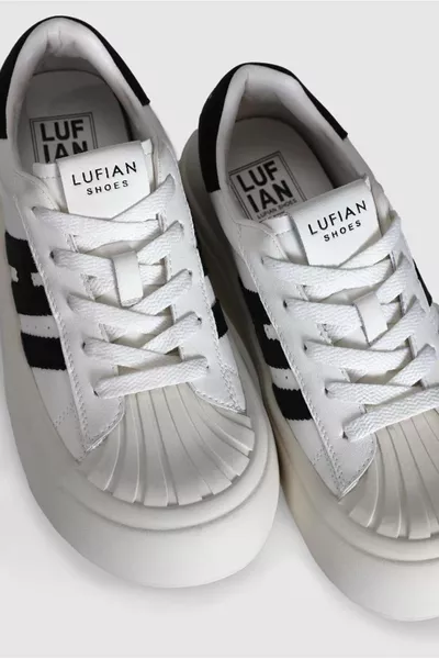Lufian  Amanda Unisex Sneaker Schuhe WEISS