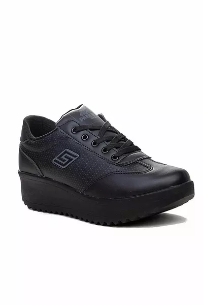 Parley  Unisex Sneakers with Zippered Heels BLACK