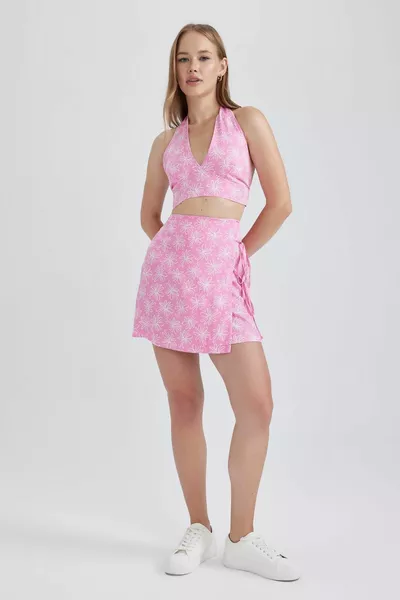 Coool Patterned Mini Skirt hs