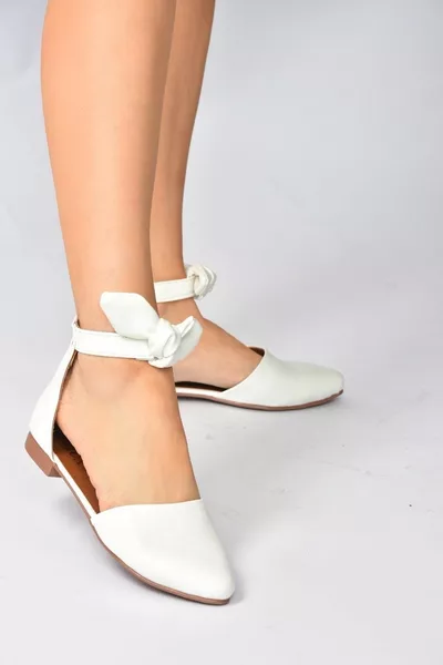 Witte ballerina's voor dames 